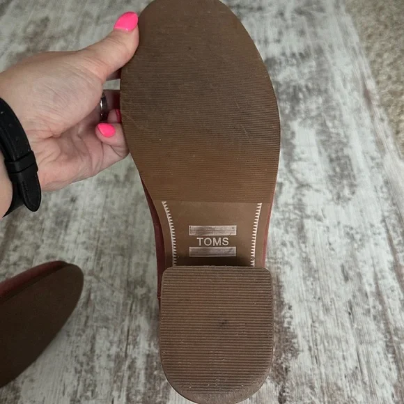 TOMS Esme Burnt Henna Leather Ankle Boots - Picture 11 of 12